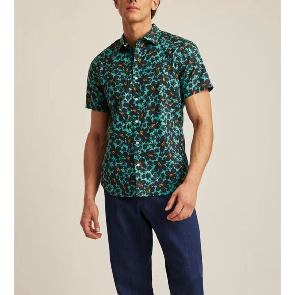 BONOBOS Riviera Floral Button Down Shirt XL Reg - Picture 1 of 6